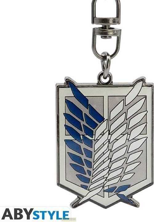 Actual product image ABYstyle Attack on Titan Keychain: Scouts 6cm