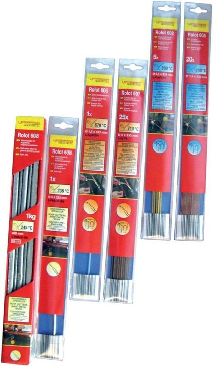 Productafbeelding Magni ROTHENBERGER Industriële messing las- en soldeerstaven, ROLOT 603, 8 stuks 1,5x333 mm, 35603