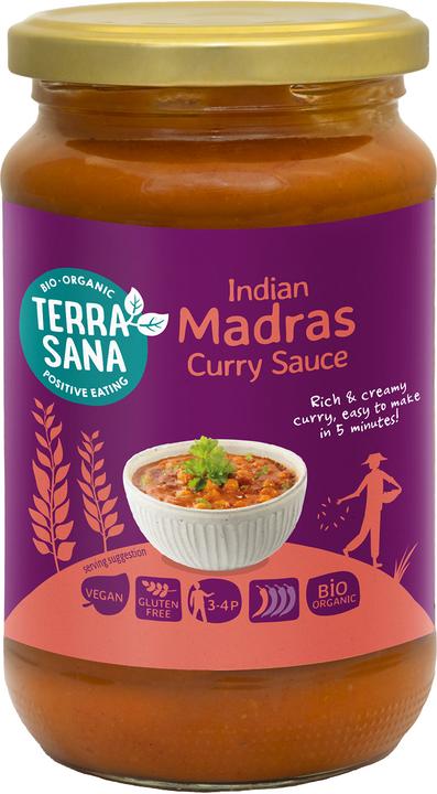 Actual product image Terra Sana Indian Madras curry sauce (350 g)