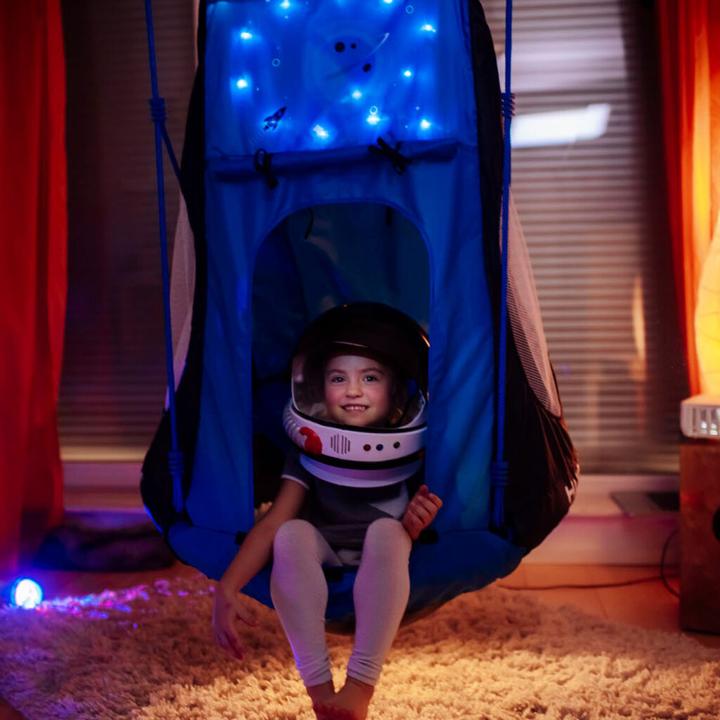 Actual product image Hudora Nest swing Cosmos with tent LED