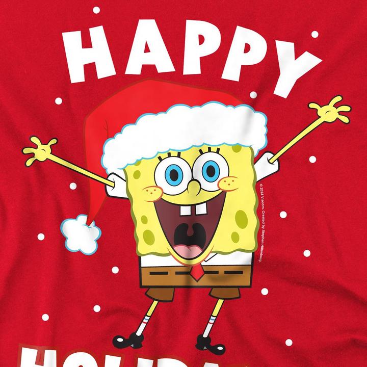 Produktbild Spongebob Squarepants Happy Holidays TShirt weihnachtliches Design (XL)