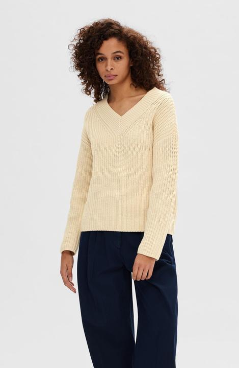 Actual product image Selected Femme V-neck knit jumper (XL)