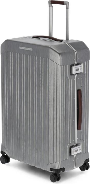 Immagine prodotto Piquadro PQ-Light - Trolley ultra sottile a guscio rigido nero/pelle (67 l, L (90 - 115l))
