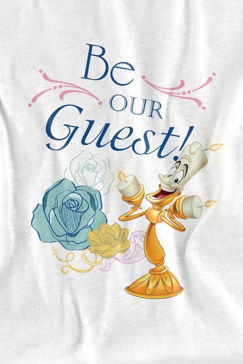 Actual product image Beauty And The Beast Childrens/Kids Be Our Guest T-Shirt (116)