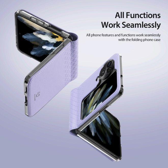 Actual product image Dux Ducis Bril Series Leather Cover (Oppo Find N3 Flip)