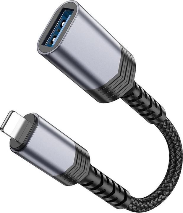 Immagine prodotto Hoco Cable adapter iPhone Lightning 8-pin (male) to USB (female) 3.0 UA24 black (USB 3.0)