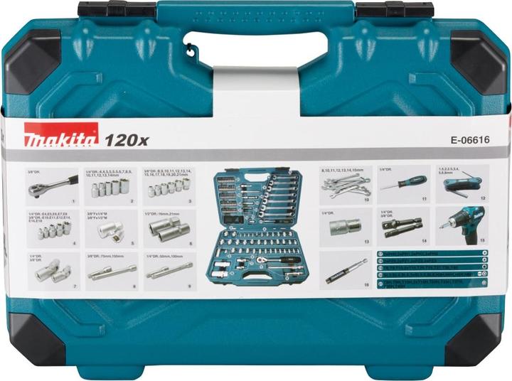 Actual product image Makita Tool set (120 pieces)