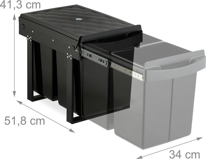 Actual product image Relaxdays Pull Out Bin