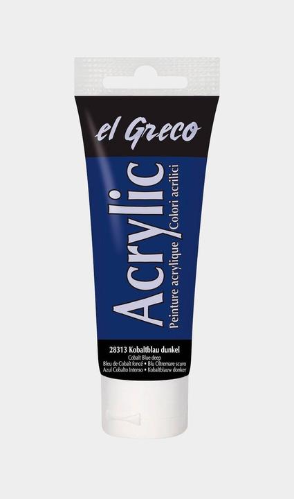 Image du produit Kreul el Greco Acrylic (Bleu cobalt foncé, 75 ml)