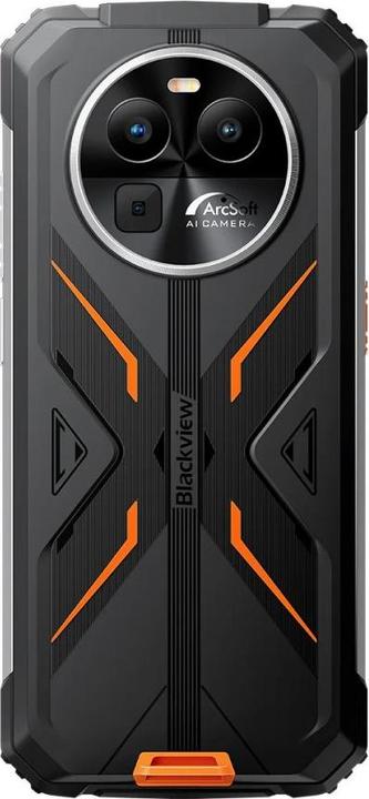 Actual product image Blackview BV8100 (Dual Sim - 6.5" display - 256 GB, 8 GB RAM - NFC) Orange (256 GB, Orange, 6.50", Dual SIM, 50 Mpx)