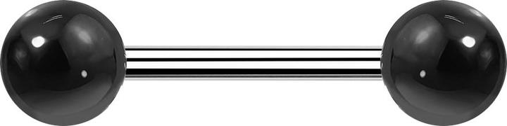 Produktbild Star Piercing Barbell mit zwei Kugeln Achat Stein (Mineralisch, Chirurgenstahl 316L, ohne Messing)