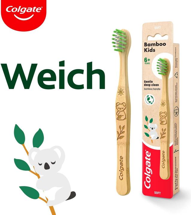 Actual product image Colgate Bamboo Kids Bear / Koala 6+ years Soft Kids (Soft, 1 x)