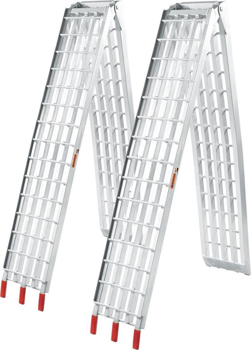Actual product image Wiltec 2x folding loading ramp scooter ramp ATV Quad portable aluminium 310cm 1080kg (122x12inches 2400lbs)