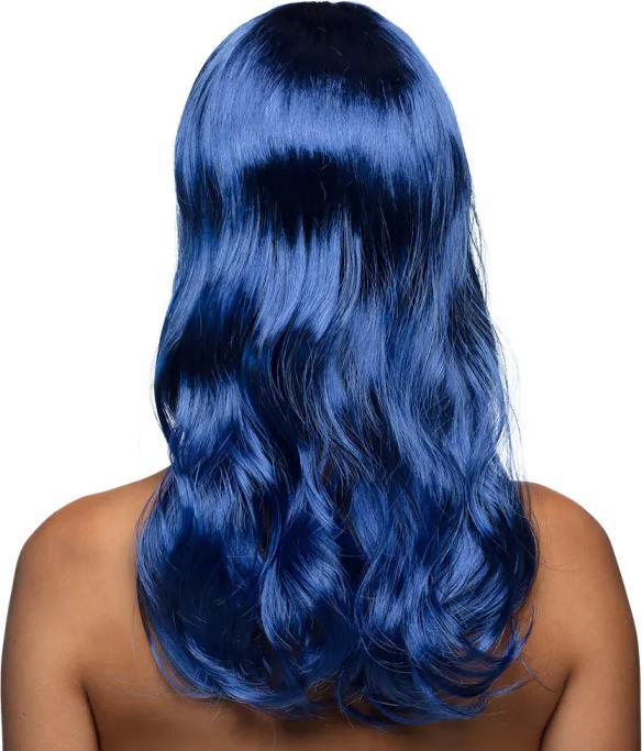 Actual product image Fasnacht Wig Chique blue