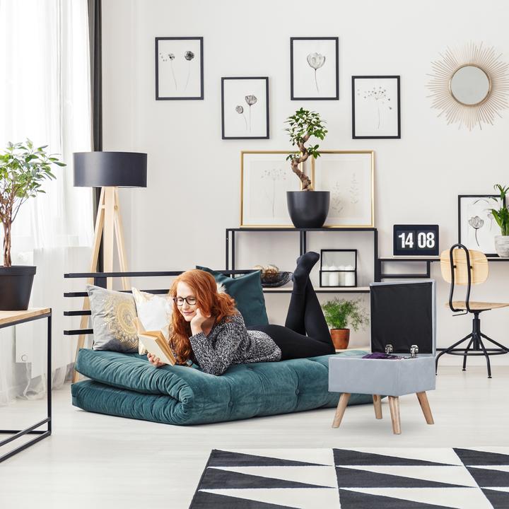 Produktbild Relaxdays Samthocker