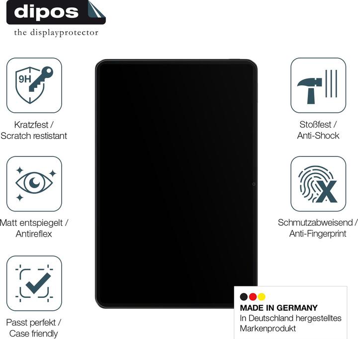 Immagine prodotto Dipos Pellicola Protettiva Anti-Shock (2 Pezzo/i, Xiaomi Pad 6)