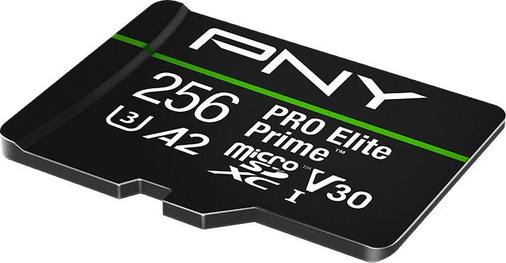 Actual product image PNY microSD Pro Elite Prime 256GB (256 GB, microSDXC, U3, UHS-I)