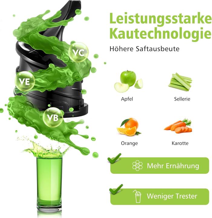 Actual product image Aobosi Slow Juicer SJ-022 mit Rückwärtsfunktion