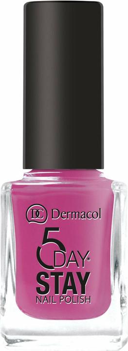 Dermacol 5 Day Stay Longlasting Long Lasting Nail Polish 10 Ml 17 Pink Affair