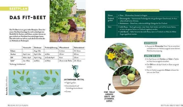 Image du produit Keine Zeit zu gärtnern – Easy Ernteglück im Hochbeet (Allemand, Jessica Achtsnicht, 2024)