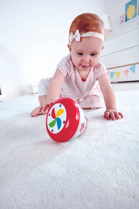 Actual product image Hape Music spinning top