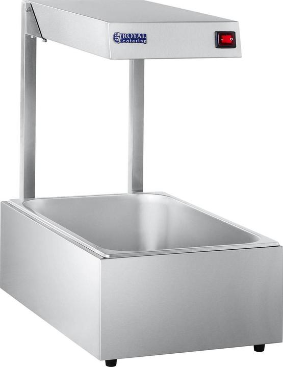 Produktbild Royal Catering Wärmebrücke 500W GN 1 1 Edelstahl Gastro Speisenwärmer Halogen