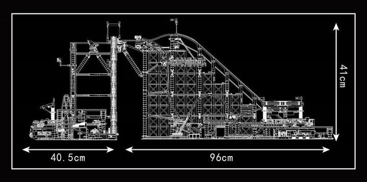 Actual product image Mould King Roller coaster, roller coaster
