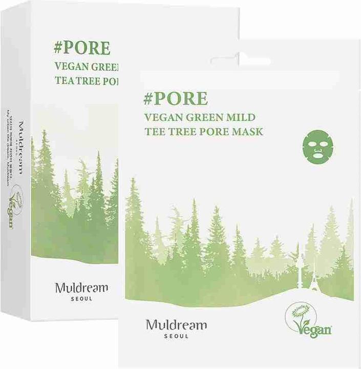 Immagine prodotto Muldream Maschera vegana per i pori all'albero del tè verde mite