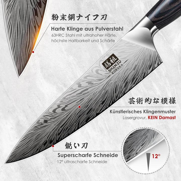 Image du produit Shan Zu ‎3-teiliges Küchenmesserset (27.30 cm)