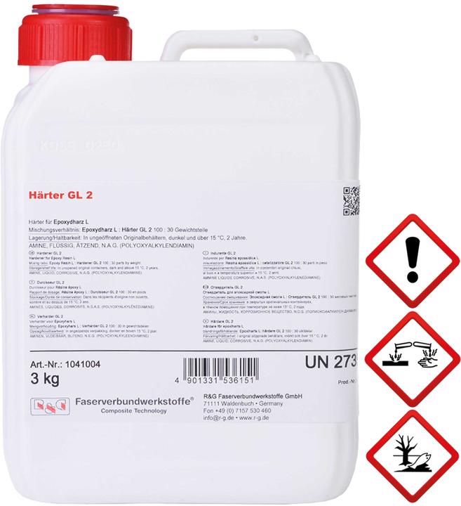 Produktbild R&G Härter GL 2 (210 Min.) Flasche/ 0,75 kg (750 g)