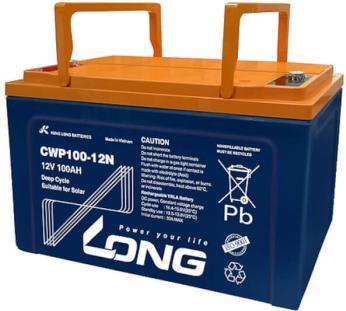 Kung Long CWP100-12N Batteria al piombo-acido AGM 12V 100 Ah C10 a prova di ciclo (12 V, 100 Ah)