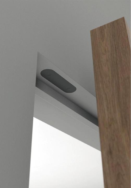 Produktbild Rieffel Türmagnet Magnotica Pro E, 73 x 22 mm, Abdeckkappe oval, Zamak weiss