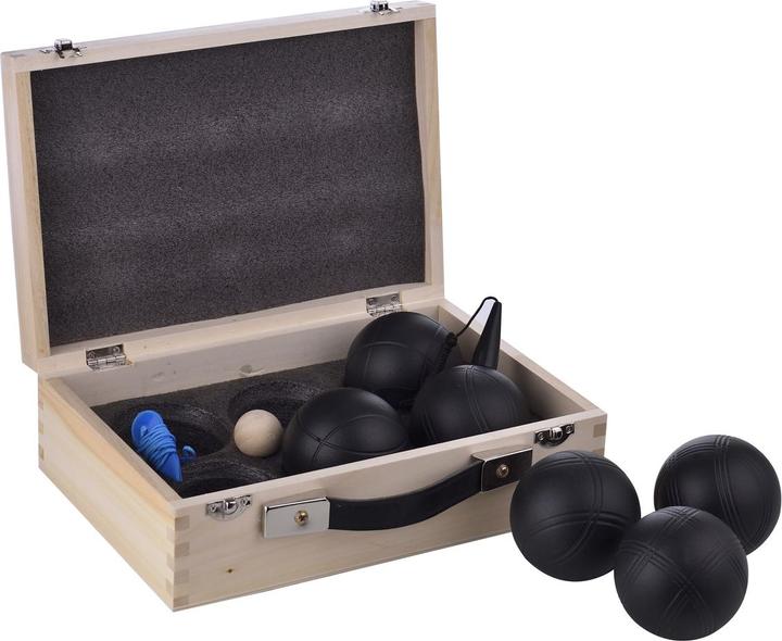 Laguiole Jeu De Petanque Dans Boîte En Bois Noir (6 x, 69 mm)