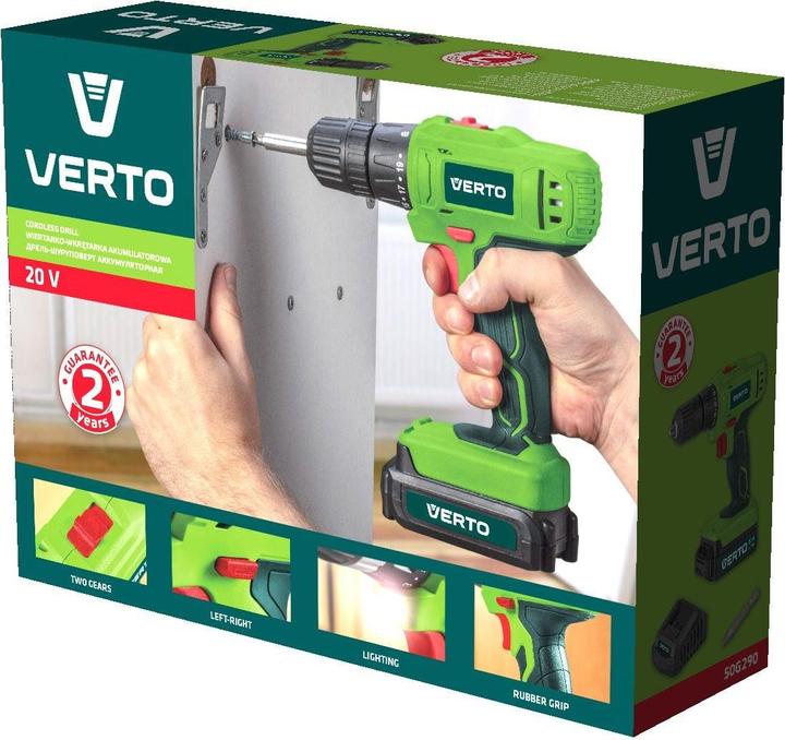 Immagine prodotto Verto Trapano 50G290 (Batteria ricaricabile)