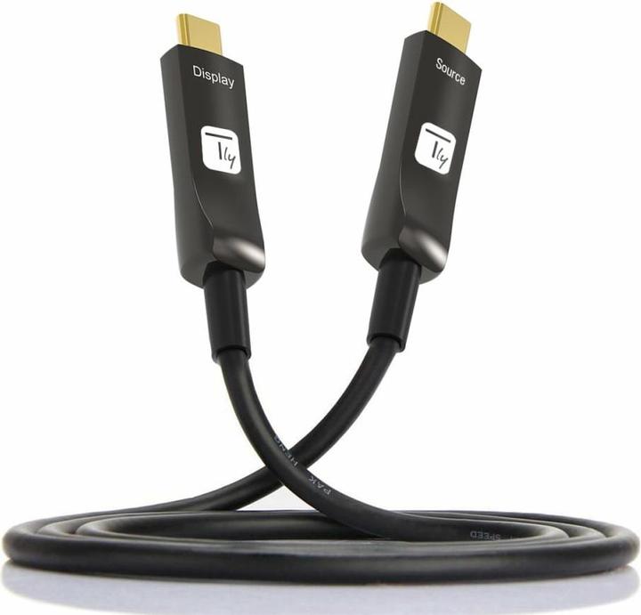 Image du produit Techly Câble USB-C AOC Fiber M/M 20m (20 m, USB 3.2 Gen 1)