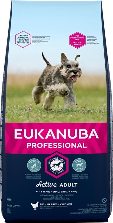 Actual product image Eukanuba EUK PRO Adult Small Breed Chicken 18KG (18000 g)