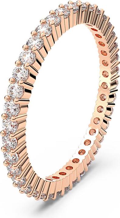 Produktbild Swarovski Vittore Ring Rundschliff Weiss Roségold (50)