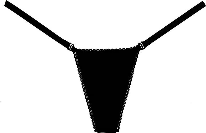 Produktbild Allure Adore Wetlook Panty - Black (One Size)
