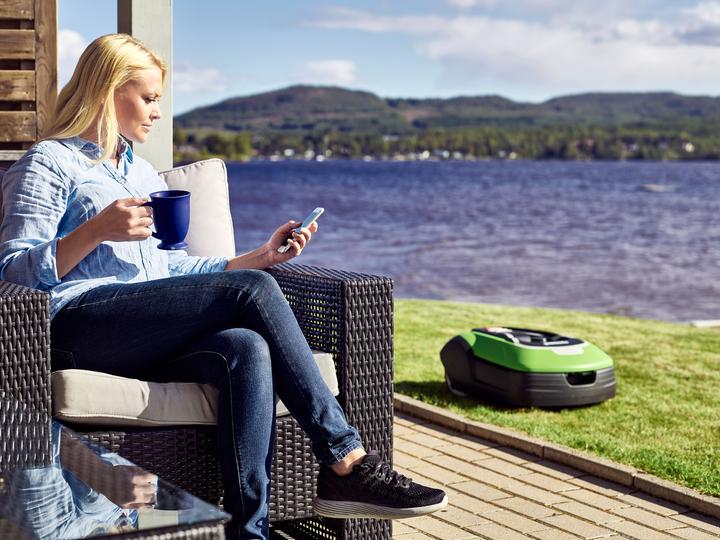 Actual product image Greenworks Robotic lawn mower OptiMow15 (1500 m²)