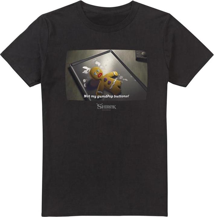 Actual product image Shrek Mens Gumdrop Buttons Meme T-Shirt (XXL)