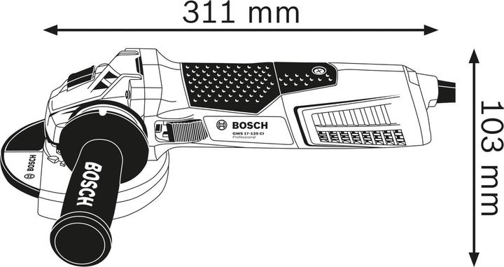 Actual product image Bosch Professional GWS 19-125 CIE (125 mm)
