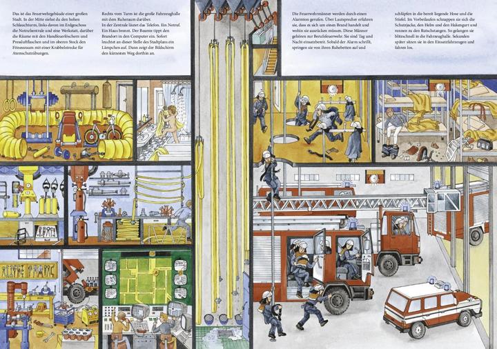 Actual product image Wimmelbuch Feuerwehr (German, Schwager & Steinlein Publishing House, 2024)