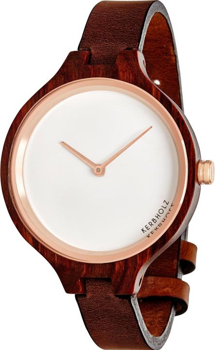 Kerbholz Cognac Hinze Rosewood (Orologio da polso analogico, 35 mm)