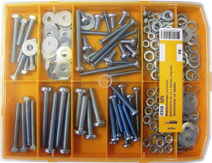 Produktbild BestaPac Metallschrauben Sortiment (186 Schrauben pro Stück)
