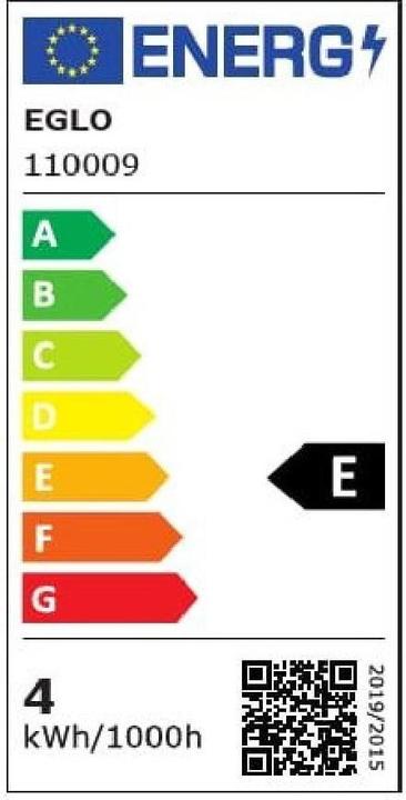 Label énergétique EGLO Ampoules LED E27 (E27, 4 W, 470 lm, 1 x, E)