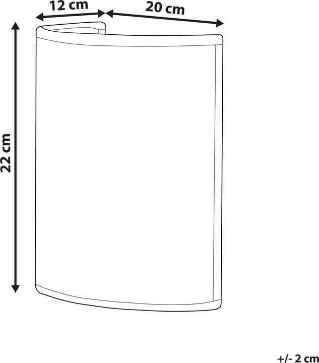 Immagine prodotto Beliani Lampada da parete Rattan color naturale semicircolare CARIO (E27)