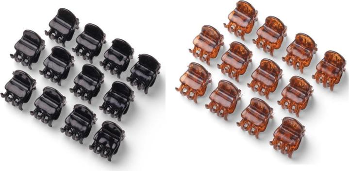 Immagine prodotto Trisa Mini mollette per capelli da 1 cm nere 12 pezzi. (12 pz.)