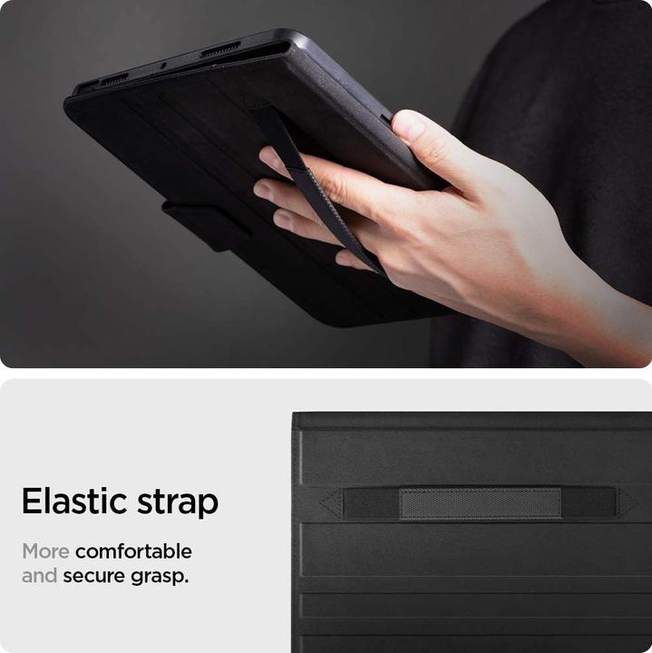 Actual product image Spigen Tablet Case Liquid Air Folio Apple iPad Air 4 2020 Black (iPad Air 2020 (4. Gen))
