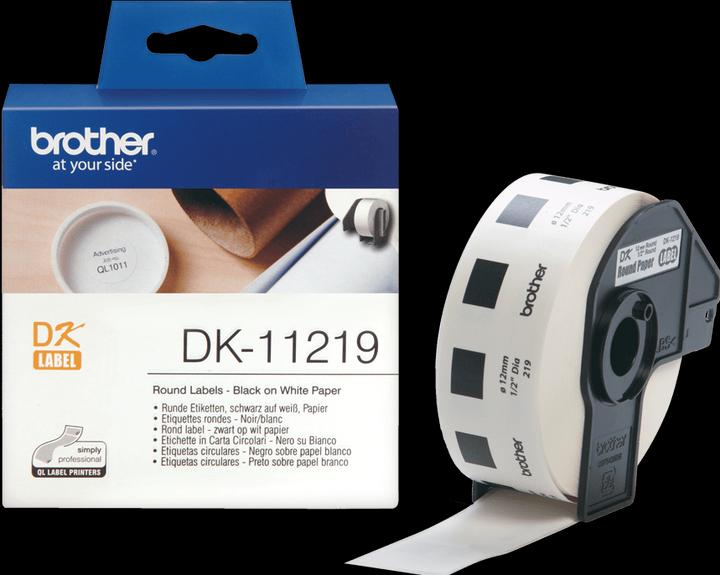 Actual product image Brother DK-11219 Round paper labels