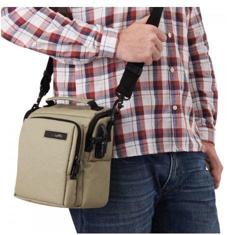 Actual product image Pacsafe Camsafe Z6 Camera & Tablet Case Slate Green (Camera shoulder bag)